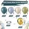 Dusty Blue Green Balloon, Sage Green and Retro Blue Balloons, Sand White Green Metallic Gold Sea Blue Balloons for Women Men Boho Birthday Wedding Baby Shower Jungle Safari Wild Party Decorations